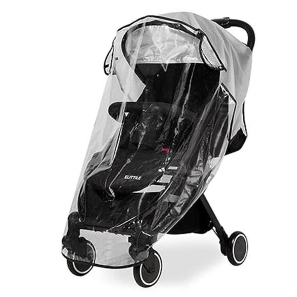 Clear Stroller Rain Cover, Universal Travel Weather Shield Breathable Cover - Picture 7 of 7
